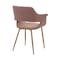 Armen Living Gigi Pink Velvet Dining Room Chair with Gold Metal Legs, PK2 LCGICHPINK - alternate 9